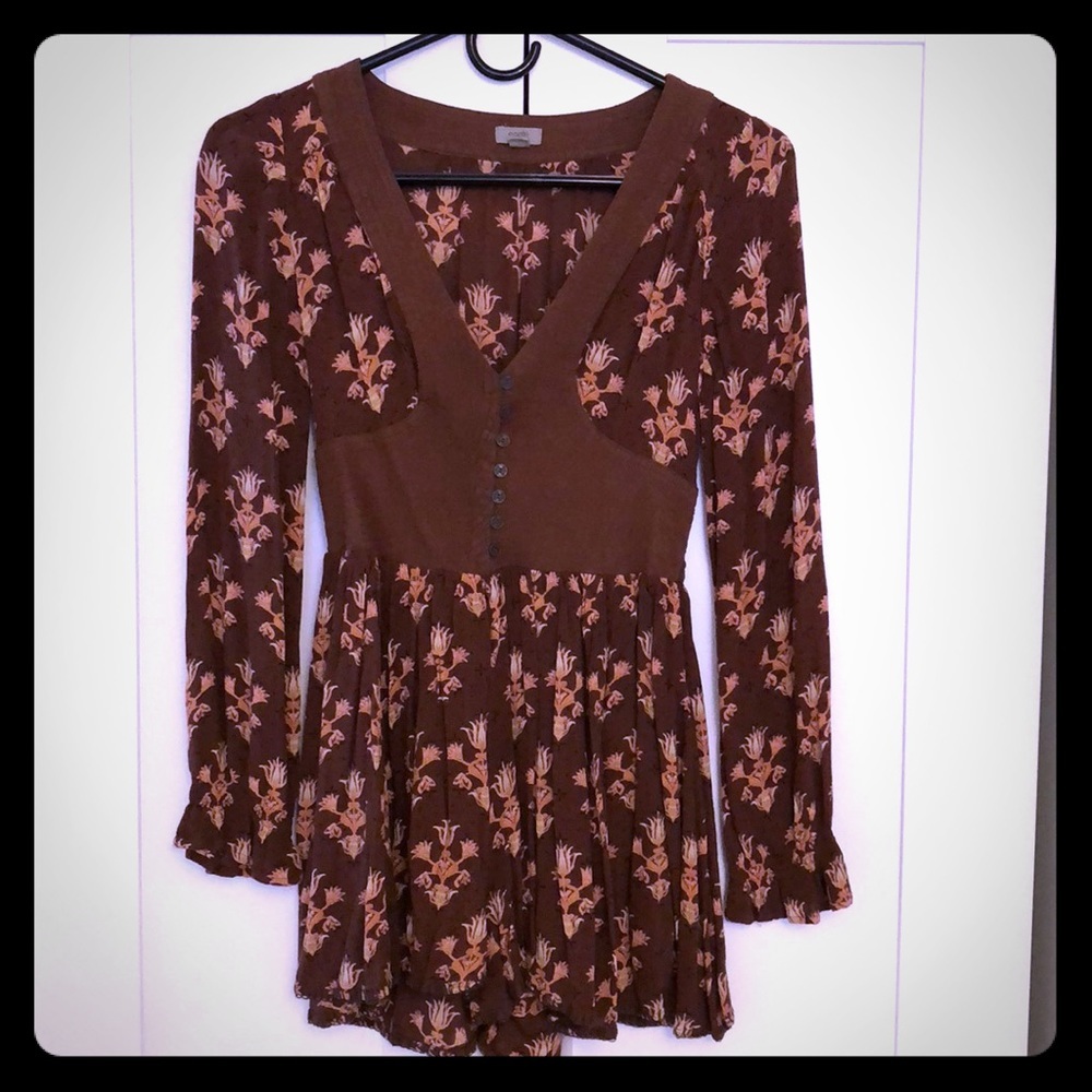 Boho Long Sleeve Romper